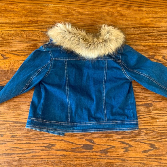 JUSTICE JEAN JACKET WITH FAUX FUR COLLAR - Picture 5 of 6
